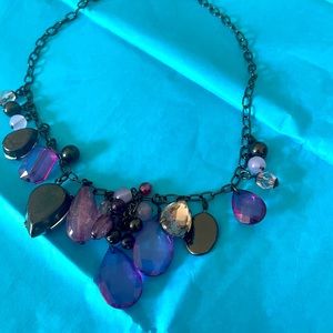 Lovely purple necklace.